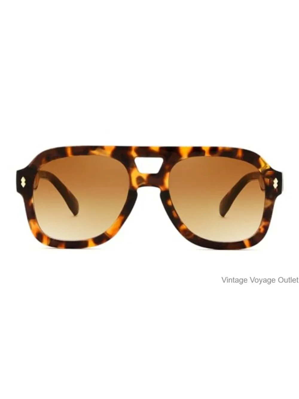 Retro Thick Aviator Sunglasses Oversized Square Pilot Chunky Shades